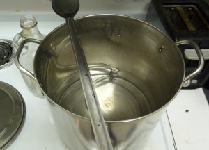 Mash water, heating up!