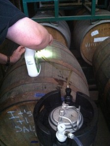 Transferring Saison to Barrel