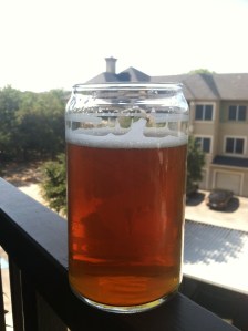 Enjoying a homebrew California Common